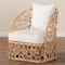 Bali & Pari Prisca Bohemian Light Honey Rattan Accent Chair 244-13641-ZORO - alternate 7